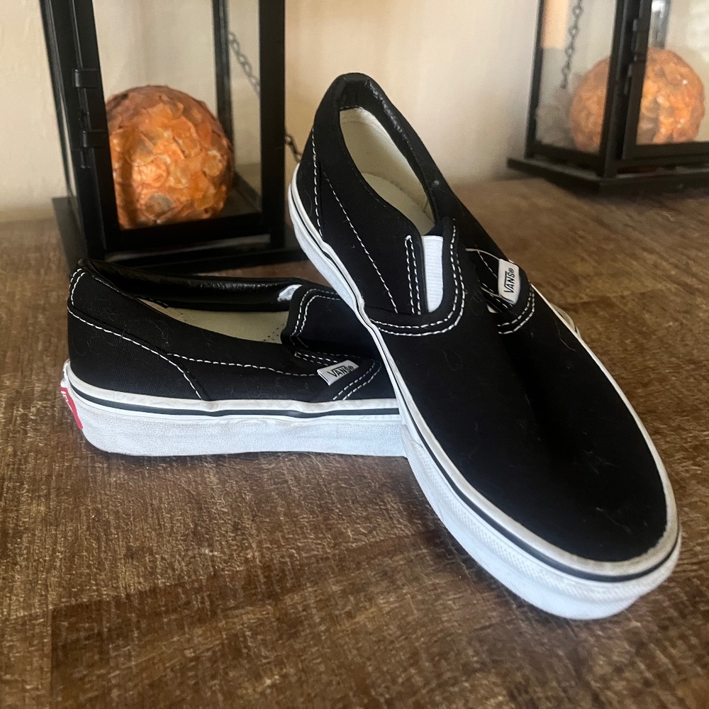 Barely worn kids Vans slip ins